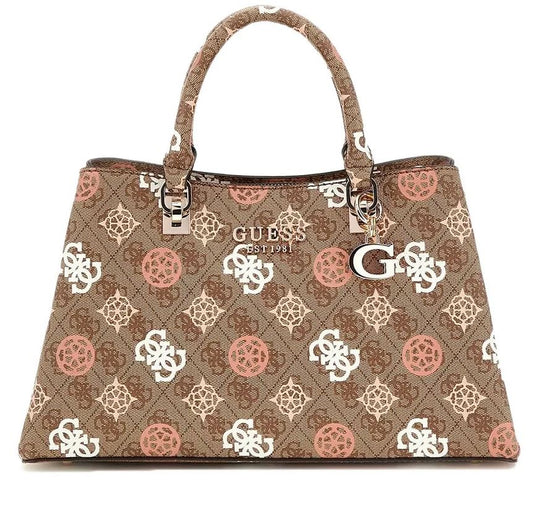 Sac Bandoulière Guess Eliette Logo Grlfrnd Latte Logo Multi luxe.