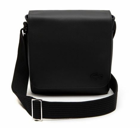 LACOSTE Men's Classic Flap Crossover Bag Black