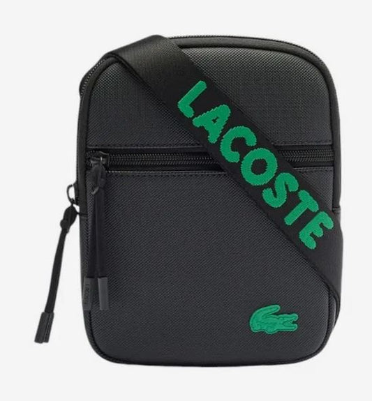 lacoste jacquard webbing sacoche pour homme