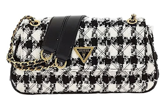 Sac à bandoulière giully tweed Guess luxe.
