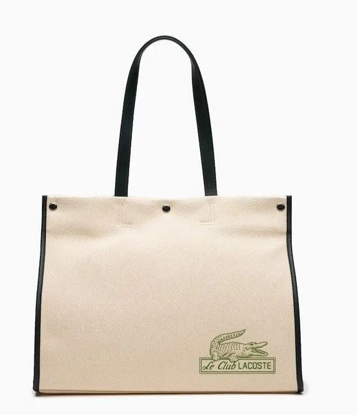 sac cabas femme lacoste avec imprimé sur le devant