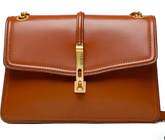 Sac a mains chainé James convertible Guess femme luxe.