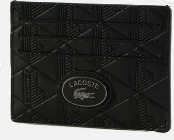 LACOSTE porte-cartes Nomogramme Cc Holder Noir