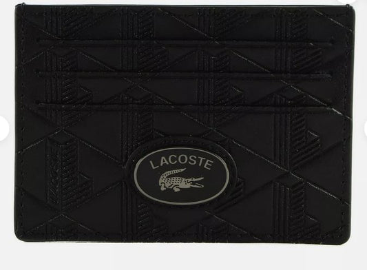 LACOSTE porte-cartes Nomogramme Cc Holder Noir