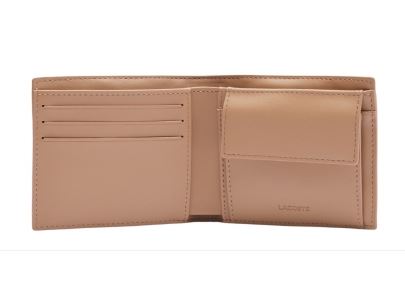 Portefeuille Lacoste Ref 64212 N97 Marron 11.5*9.5*1.5 cm