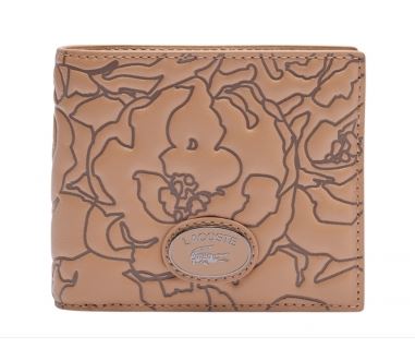 Portefeuille Lacoste Ref 64212 N97 Marron 11.5*9.5*1.5 cm