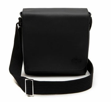 LACOSTE Men's Classic Flap Crossover Bag Black