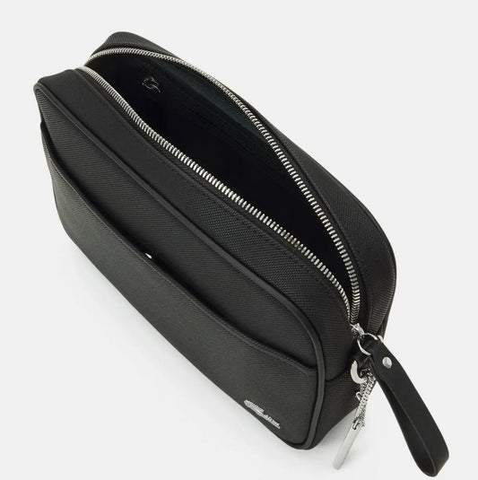 sac à main bandoulière avec logo argent