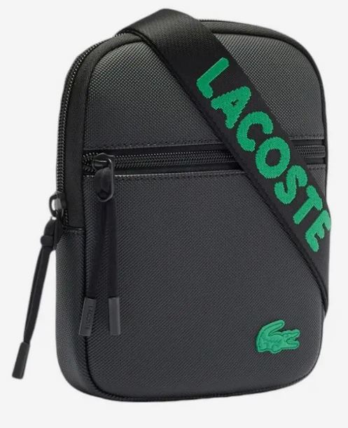 lacoste jacquard webbing sacoche pour homme
