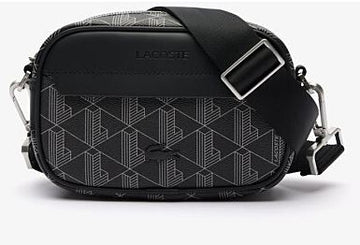 Sacoche croisée The Blend en toile monogramme Lacoste