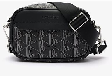Sacoche croisée The Blend en toile monogramme Lacoste